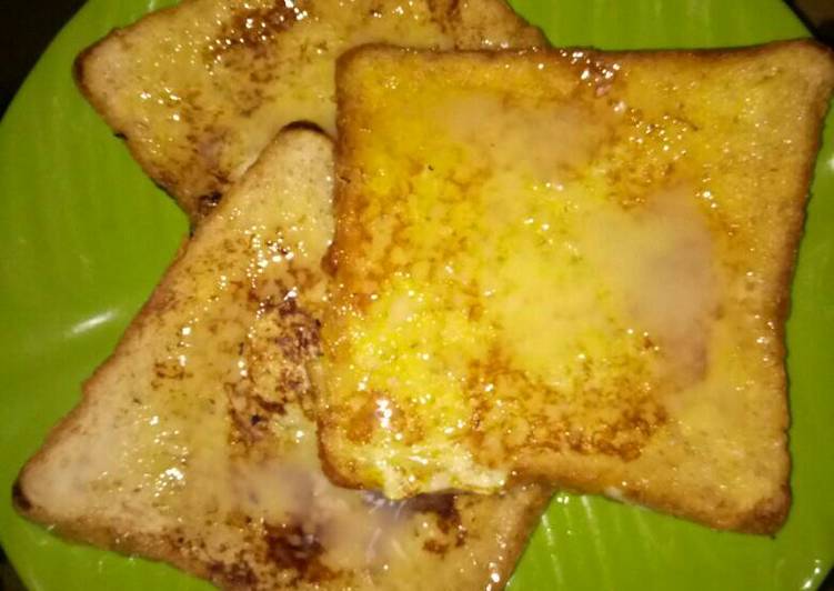 resep lengkap untuk Roti Panggang Dengan Rendaman Telor Susu Cair