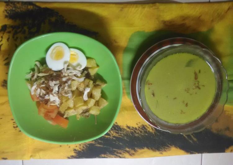 resep Soto ayam Tulangan gak pake ulak ulek,asli enak