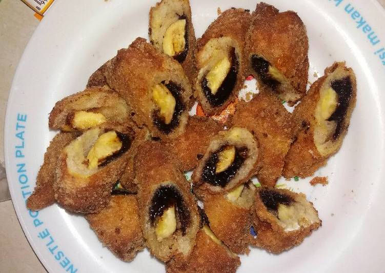 resep makanan Pisang Coklat Crispy