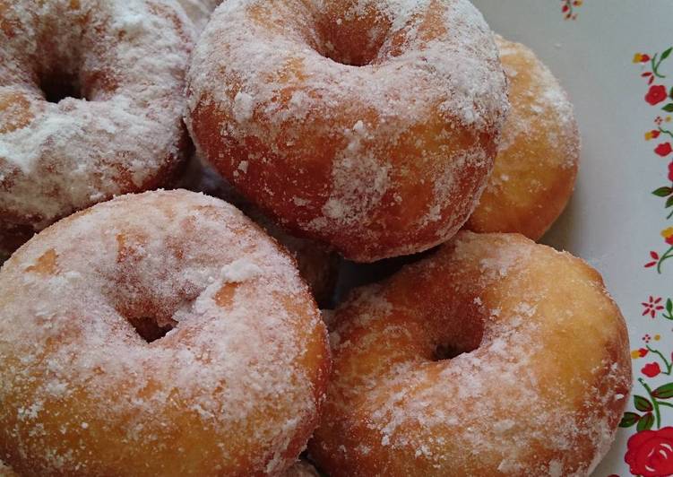 gambar untuk resep makanan Donat tabur gula putih