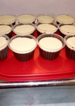 Puding coklat vla vanila ala kfc # susan mellyani