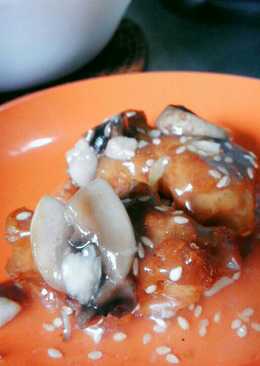 TUNA CRISPY saus Manis (Jamur, Madu & Wijen)