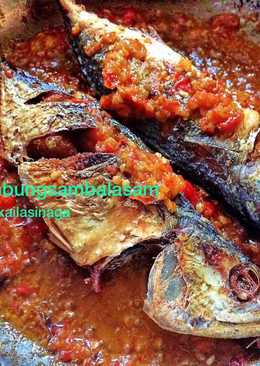 Ikan kembung goreng sambal asam