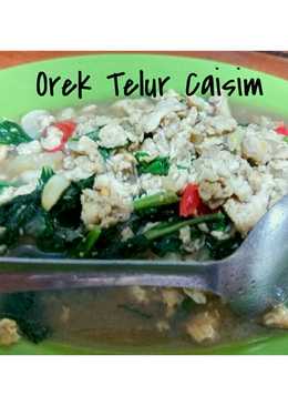 Orek Telur Caisim