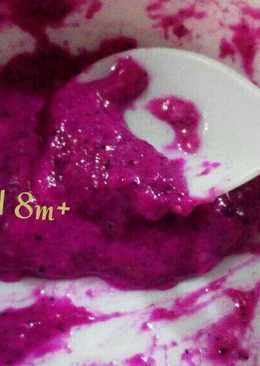 Puree Buah Naga Merah + Biskuit