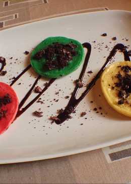Kue cubit pelangi oreo