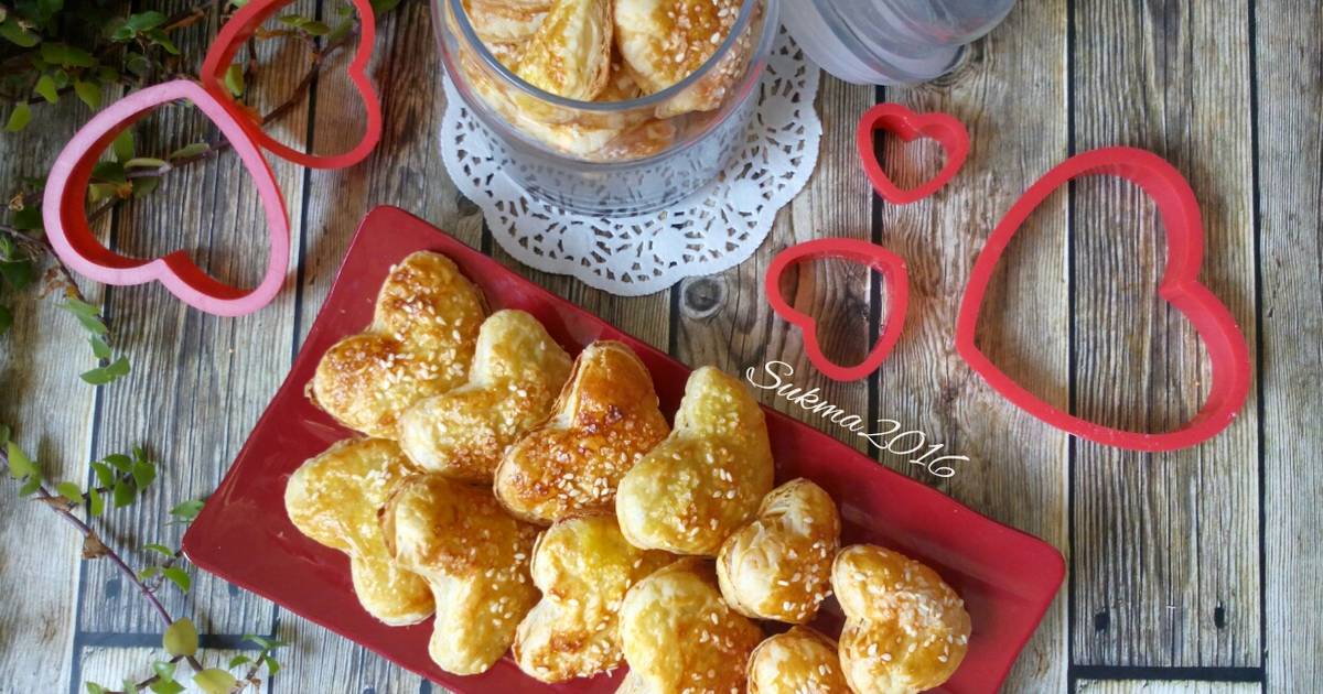 Resep Simple Hearts Puff