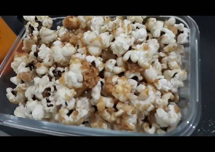 resep masakan Popcorn caramel susu keju