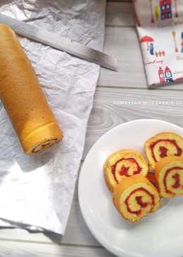 Bolu gulung ekonomis ala chiffon cake