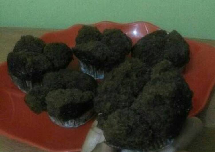 resep makanan Brownis kukus mekar coklat milo, eggless