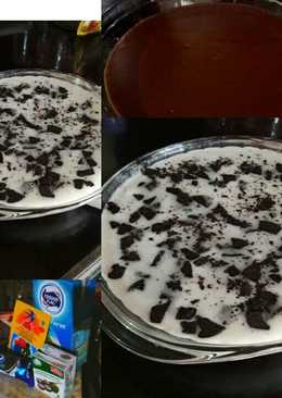 Puding Cokelat Oreo