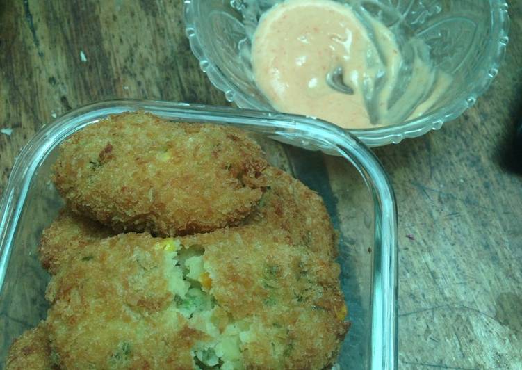 Resep Kroket Kentang dengan campuran Wortel dan Jagung