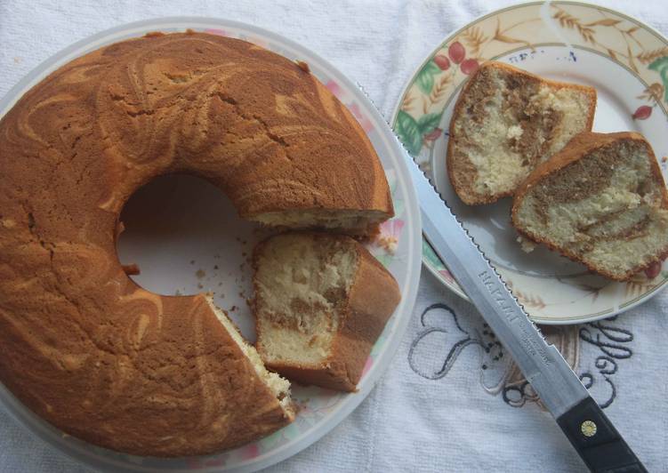 resep lengkap untuk Chiffon Cake Mocha Putih Telur