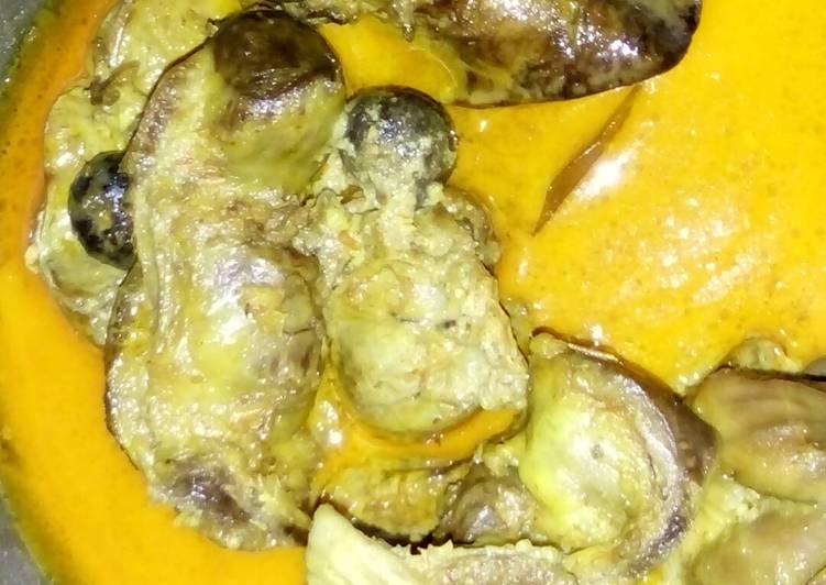 resep lengkap untuk Kari ati ampela ayam