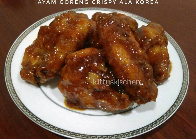 resep masakan Ayam Goreng Crispy ala Korea