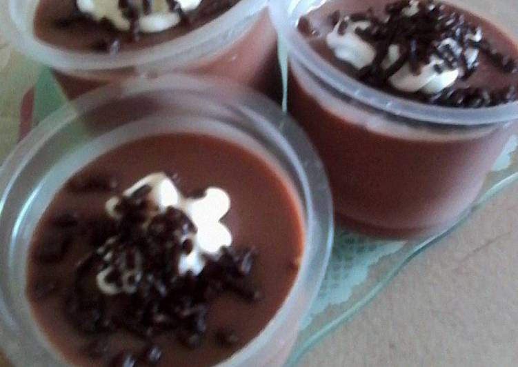 resep Silky Choco Pudding