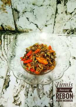 Tumis bawang rebon kekinian