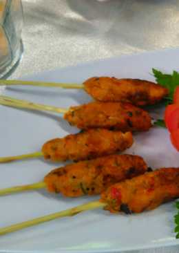 Sate lilit ikan lele