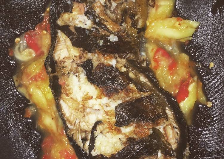 resep Ikan bakar lele sambal mangga