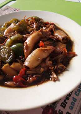 Cumi pedas asam manis