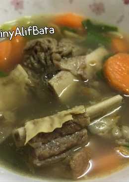 Sop iga worbun (wortel+buncis)