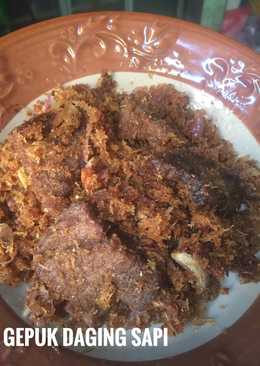 Gepuk Daging Sapi