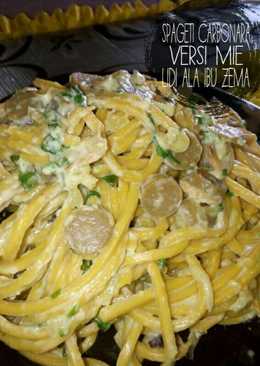 Spageti carbonara versi mie lidi