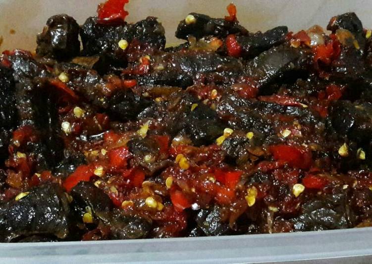 resep lengkap untuk Balado paru sapi