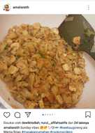 Kwetiau goreng otak otak seledri