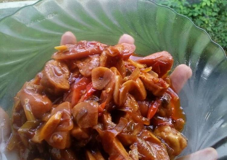 gambar untuk resep Sosis bakso pedas asam manis