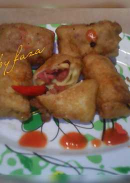  lumpia isi sosis cah tempe