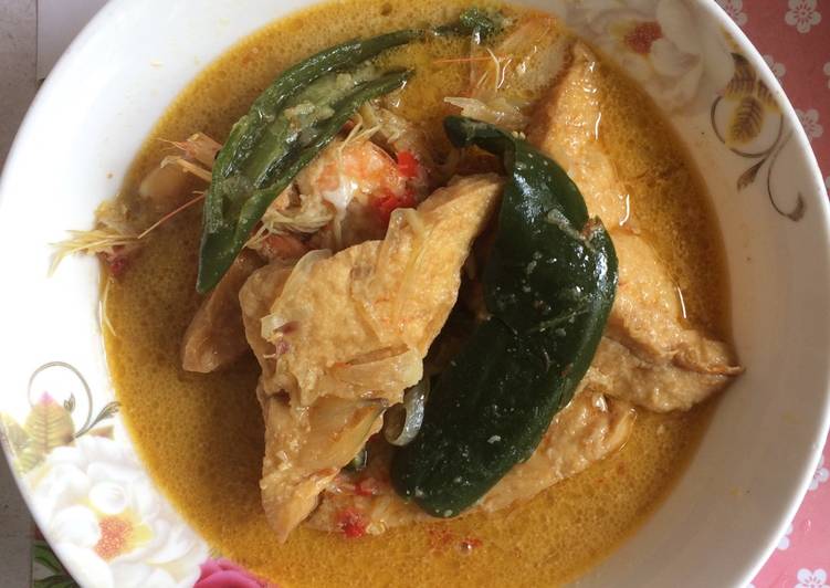 resep masakan Jangan sabrang aka sayur tahu rencah udang endeeus