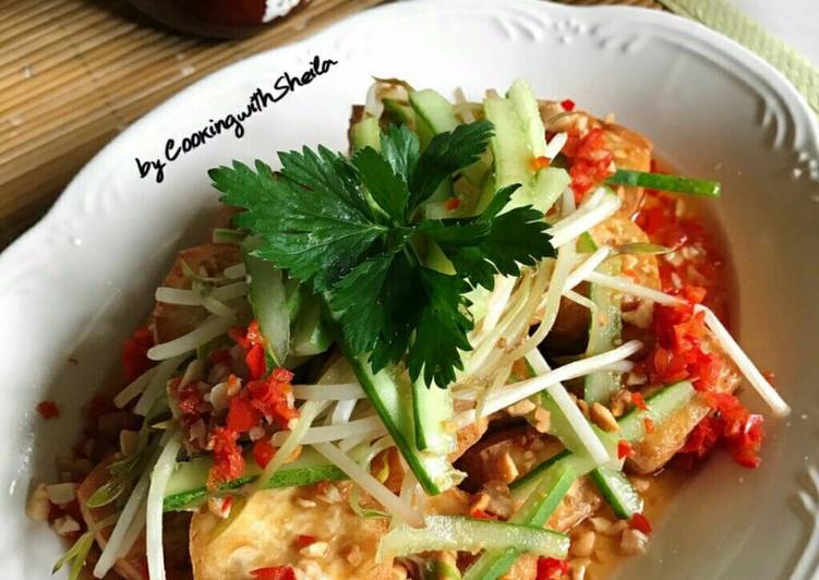 resep lengkap untuk Singaporean Fried Tofu