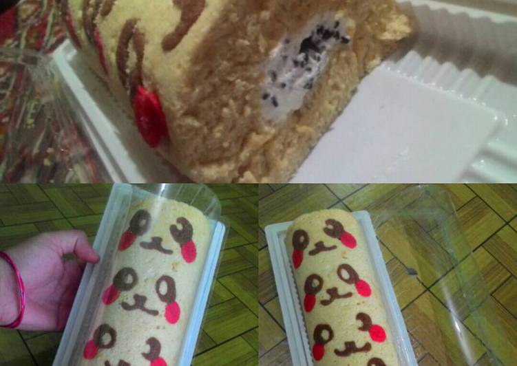 bahan dan cara membuat Japanese Roll Cake aka Bolu Gulung Jepang