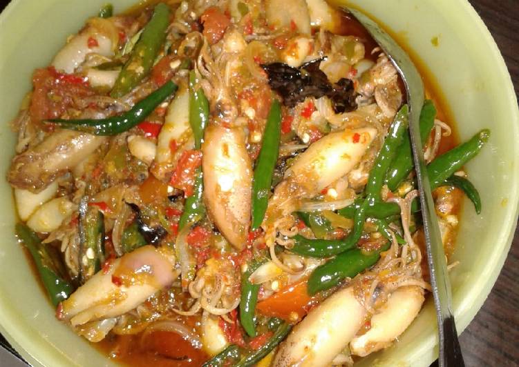 Sambal cumi asin pedas manis