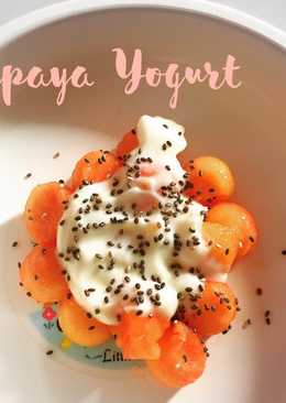Pepaya yogurt (Mpasi 11m+)