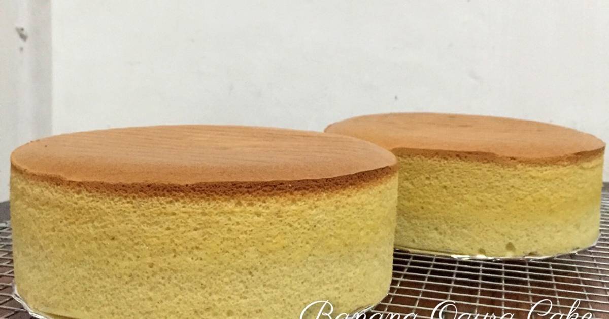 Resep Banana Ogura Cake Resep Banana Ogura Cake