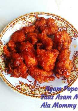 Ayam Popcorn Saus Asam Manis