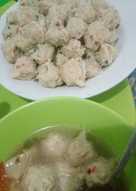 Bakso Rambutan (Bakso Ayam Kres- Giling Blender)