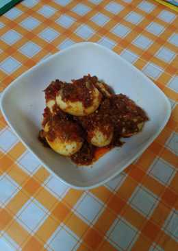 Balado Telur Ayam Pedas