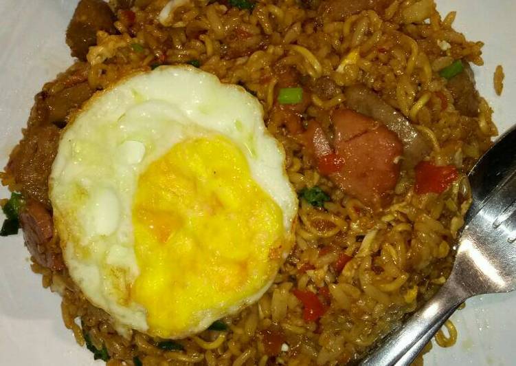 resep masakan Indomie mawut pedas