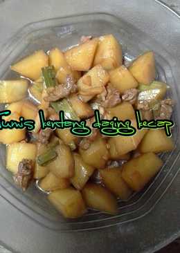 Tumis kentang daging kecap