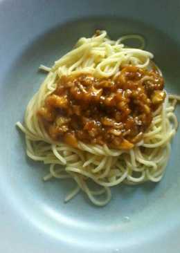 Pasta topping suka suka (daging lele)