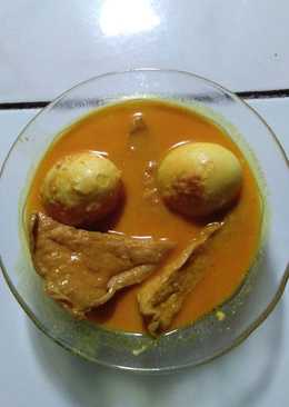 Rendang telur tahu