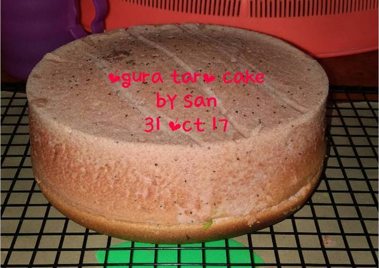 gambar untuk resep makanan Ogura Taro Cake