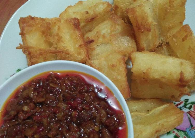 Resep Singkong goreng sambel udang rebon Dari Ratna Khairunnisa