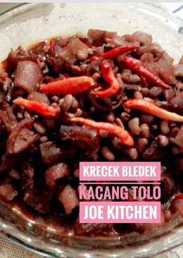 Krecek bledek kacang tolo (kacang beras tanpa santan)