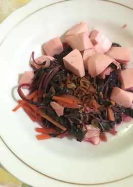 Tumis bayam merah