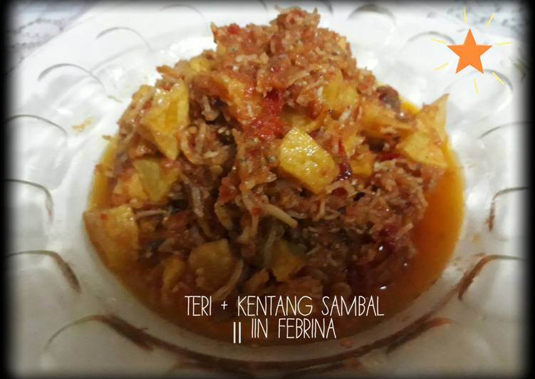 resep makanan Teri, kentang sambal #BantuMantenBaru