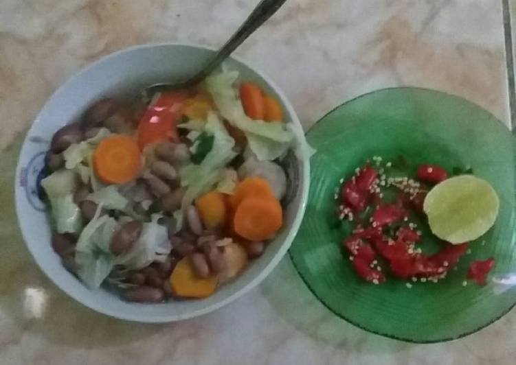 Resep sop sayur kacang merah ala anak kos By odniel ariadi